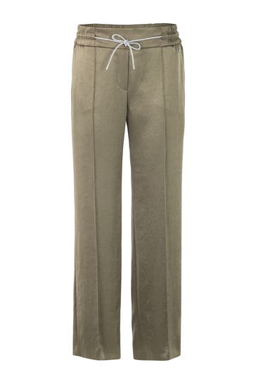 MARC CAIN Business-Hose WASHINGTON sage powder Wide/ Loose Fit