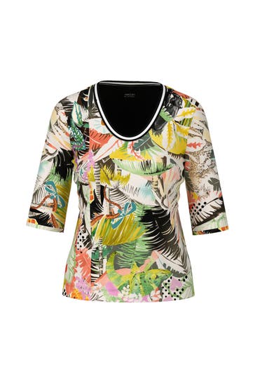 MARC CAIN T-Shirt deep olive green