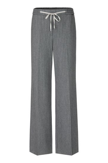MARC CAIN Business-Hose WASHINGTON flannel Wide/ Loose Fit