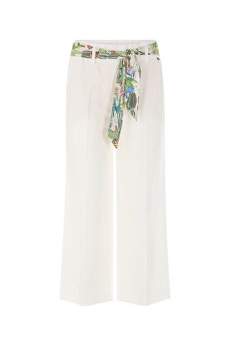 MARC CAIN Business-Hose WASHINGTON off-white Wide/ Loose Fit