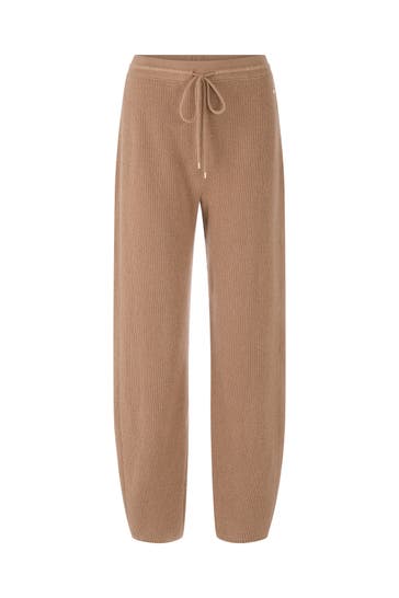 MARC CAIN Joggpant RHODOS light brown Wide/ Loose Fit