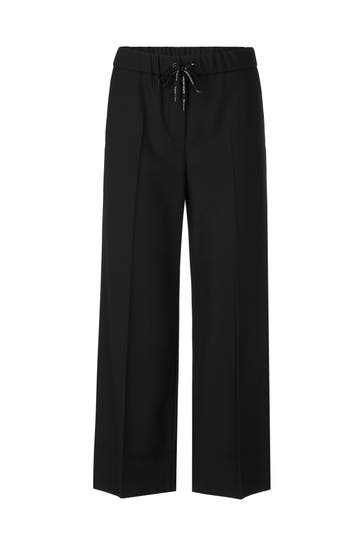 MARC CAIN Business-Hose WELKOM black Wide/ Loose Fit