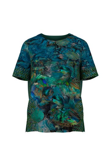 MARC CAIN Blusenshirt dark jade green