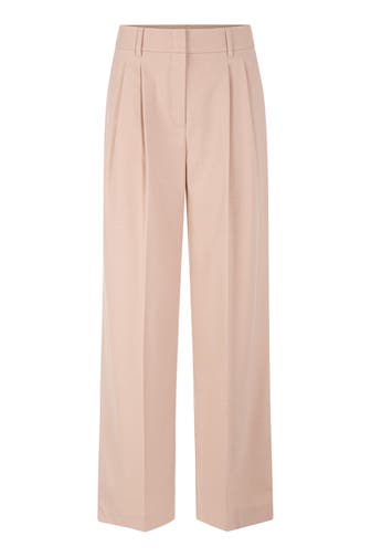 MARC CAIN Business-Hose WICHITA peach beige Wide/ Loose Fit