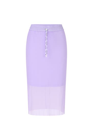 MARC CAIN Maxirock lavender macaron