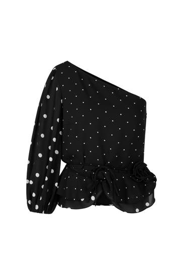 MARC CAIN Blusenshirt black and white