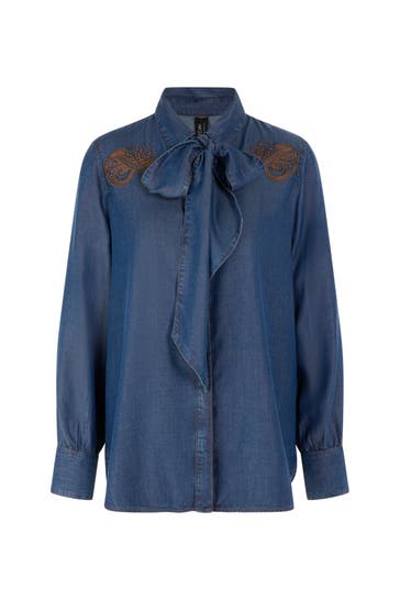 MARC CAIN Business-Bluse indigo blue