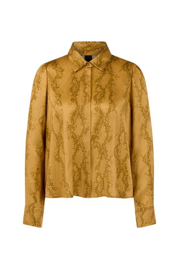 MARC CAIN Seidenbluse amber gold