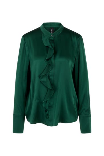MARC CAIN Business-Bluse dark jade green