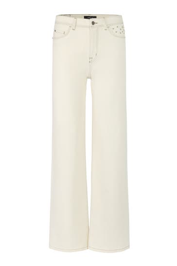 MARC CAIN Jeans WIGAN off-white Wide/ Loose Fit