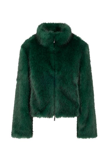 MARC CAIN Lederjacke dark jade green