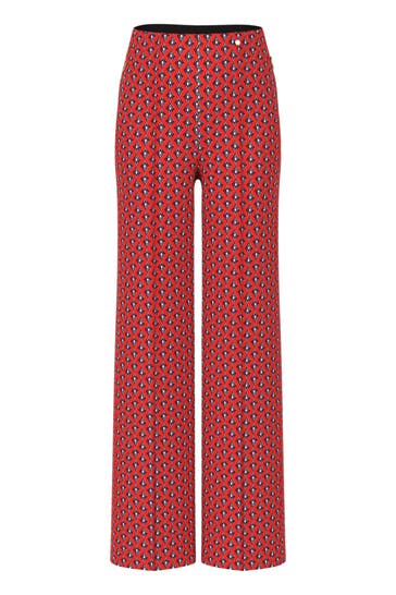 MARC CAIN Business-Hose WINDER aurora red Wide/ Loose Fit