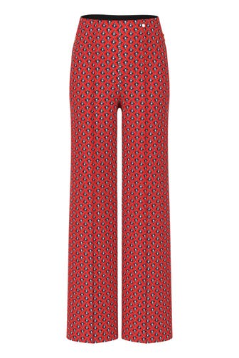 MARC CAIN Business-Hose WINDER aurora red Wide/ Loose Fit