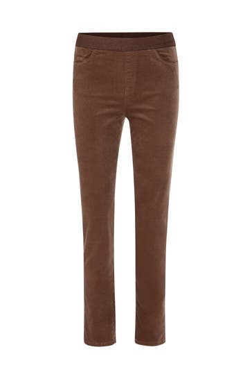 MARC CAIN SIENA Business Trousers, dark chestnut brown, Skinny Fit