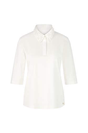 MARC CAIN Polo-Shirt off-white