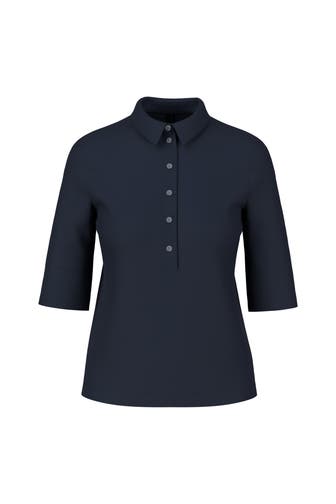 MARC CAIN Polo-Shirt midnight blue