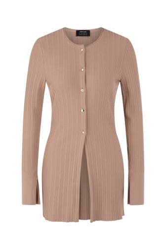 MARC CAIN Strickjacke warm taupe new