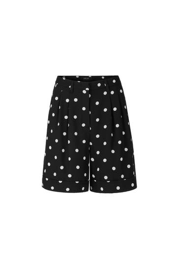 MARC CAIN Short WICHITA black and white Loose Fit