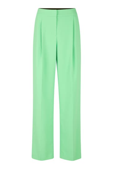 MARC CAIN Business-Hose WASCO bright apple green Wide/ Loose Fit