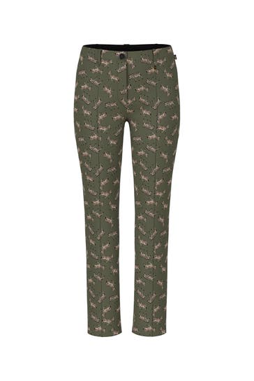 MARC CAIN Business-Hose SYDNEY dark olive green Straight