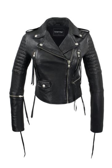 TRUEPRODIGY Lederjacke Jade Schwarz
