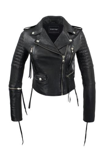 TRUEPRODIGY Lederjacke Jade Schwarz