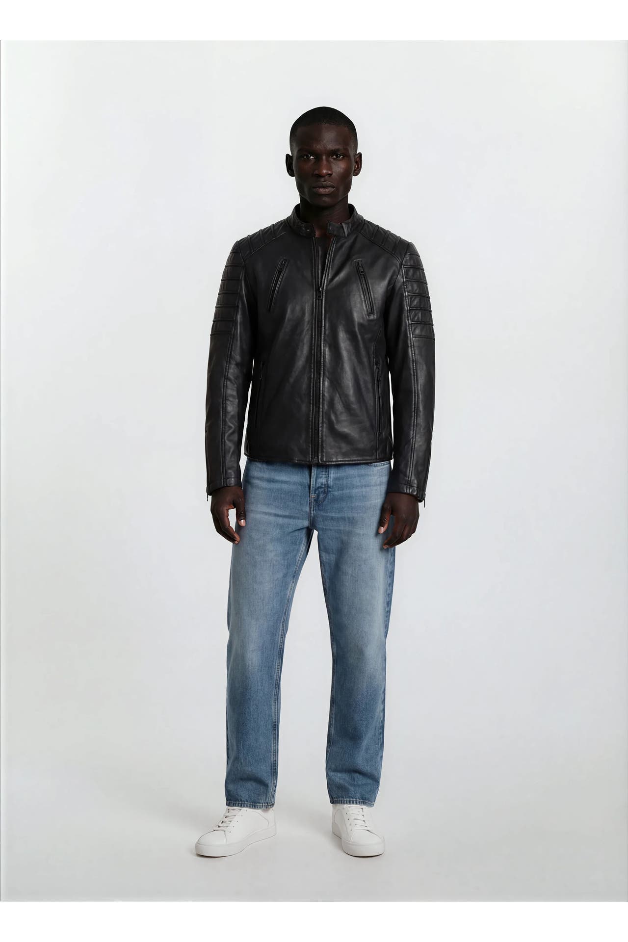 TRUEPRODIGY Lederjacke Dash Schwarz, Bild 1