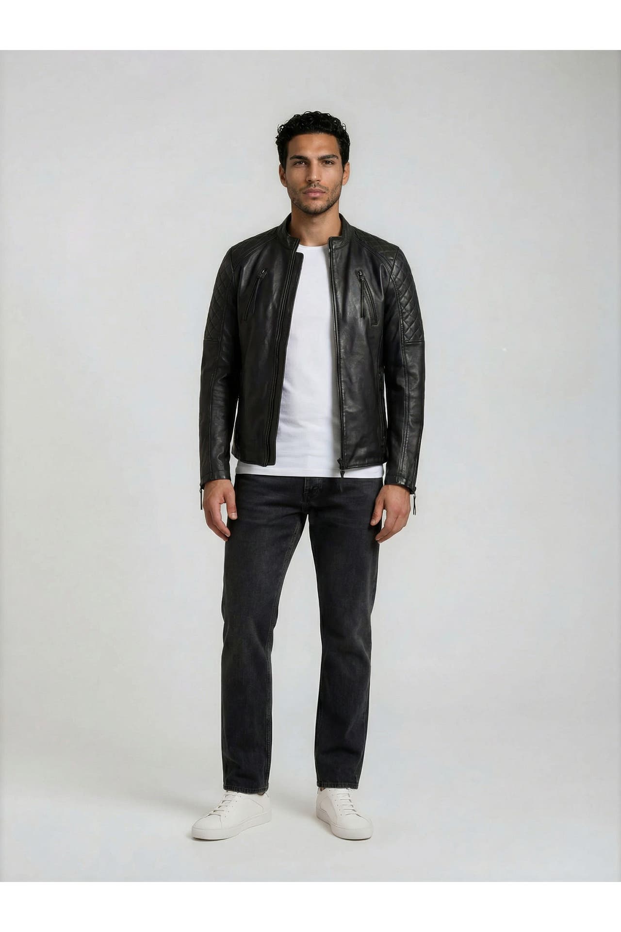 TRUEPRODIGY Lederjacke Franky Schwarz, Bild 1