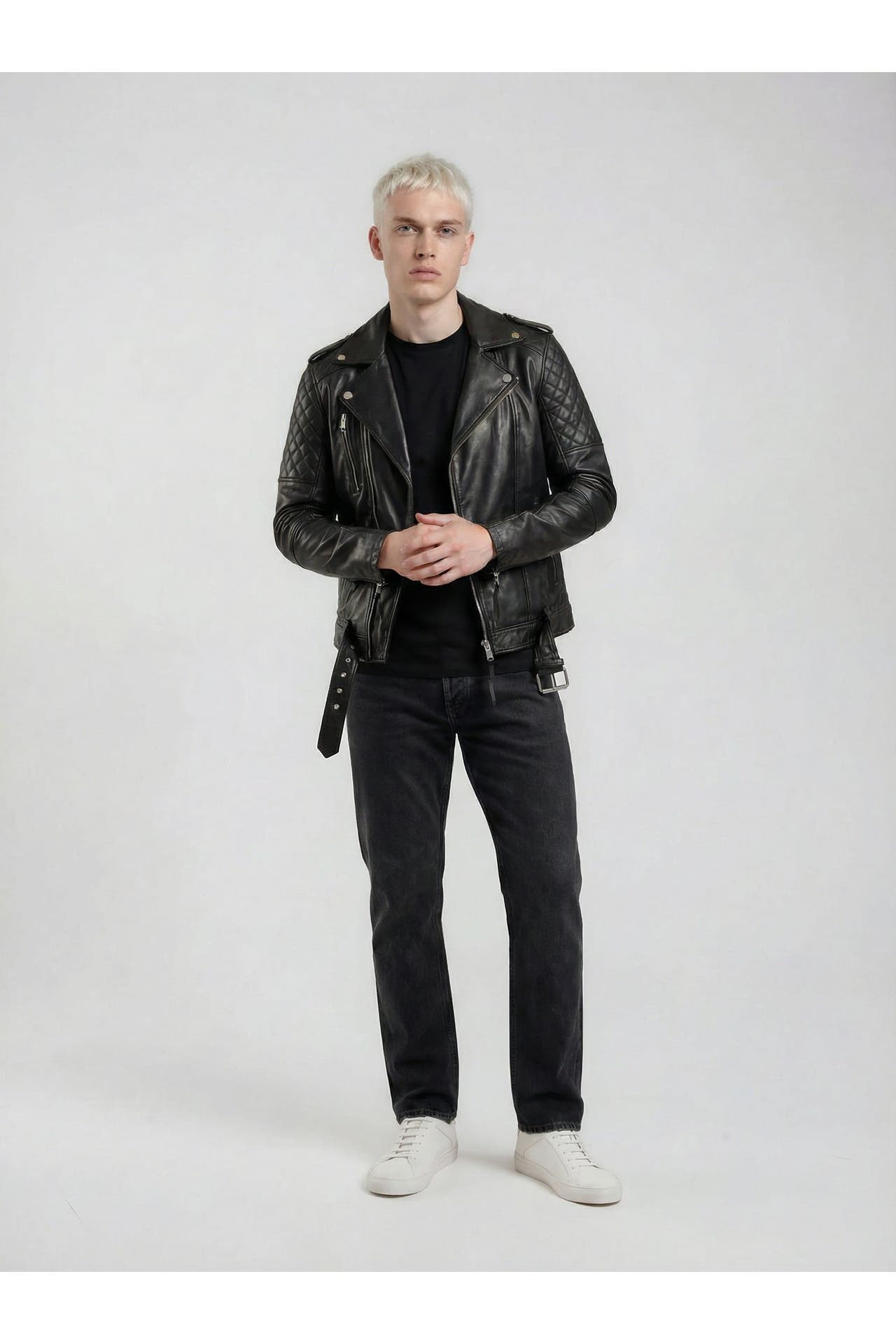 TRUEPRODIGY Lederjacke Simba Schwarz, Bild 1