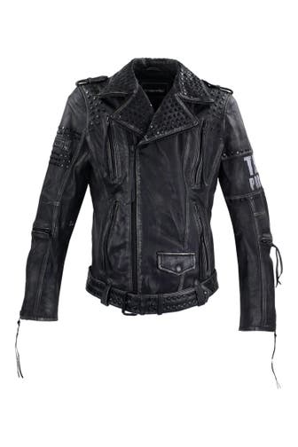 TRUEPRODIGY Lederjacke Dwayne Schwarz