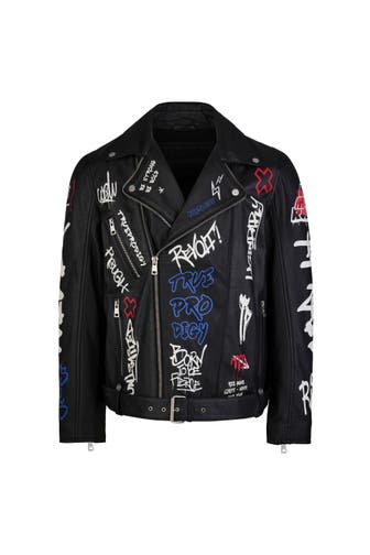 TRUEPRODIGY Lederjacke Danis Schwarz