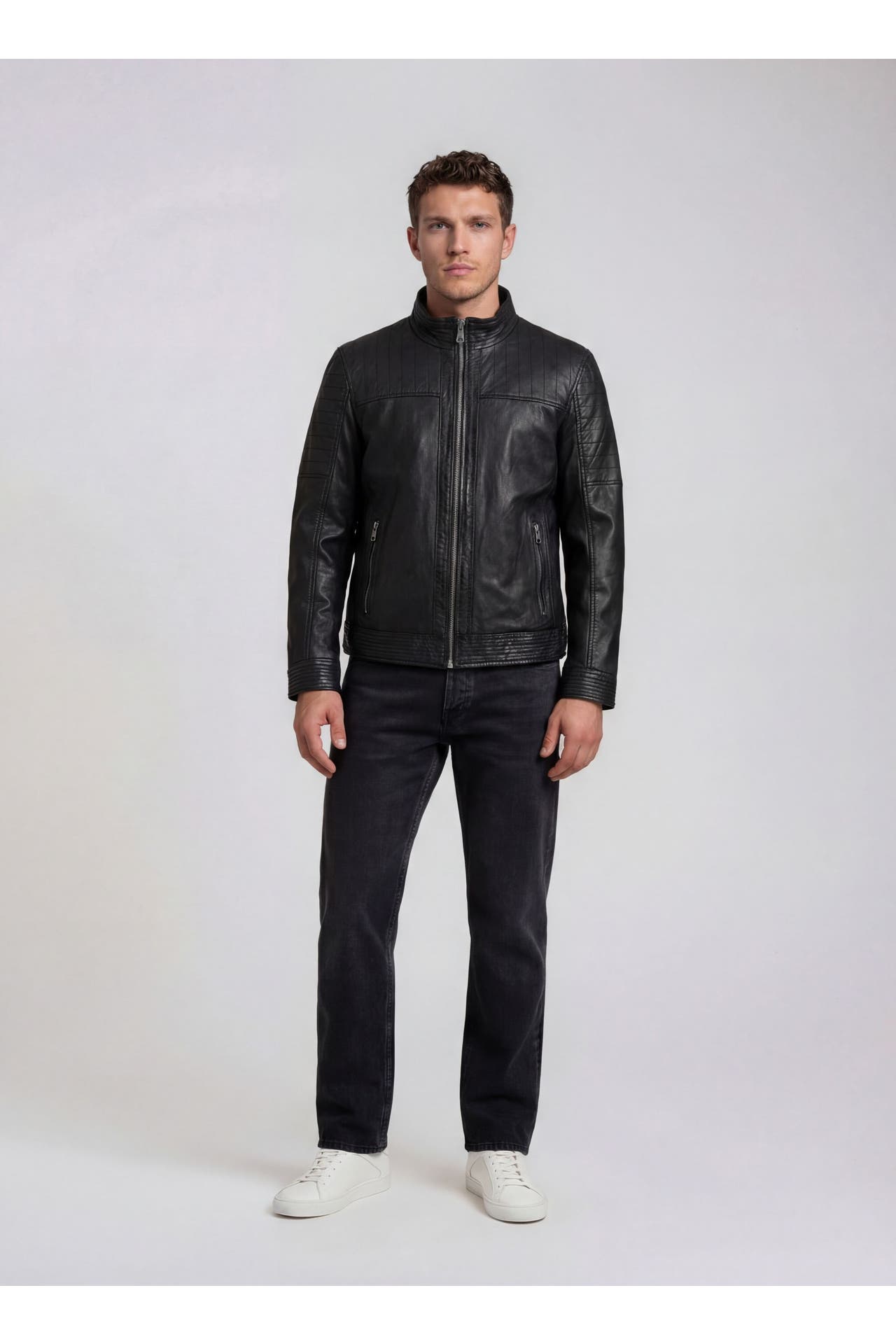 TRUEPRODIGY Lederjacke Jarno Schwarz, Bild 1