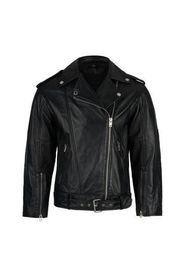 TRUEPRODIGY Lederjacke Dua Schwarz