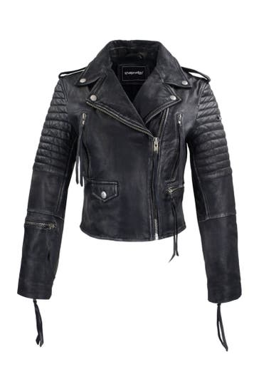 TRUEPRODIGY Lederjacke Avril Schwarz