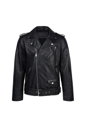TRUEPRODIGY Lederjacke Easton Schwarz