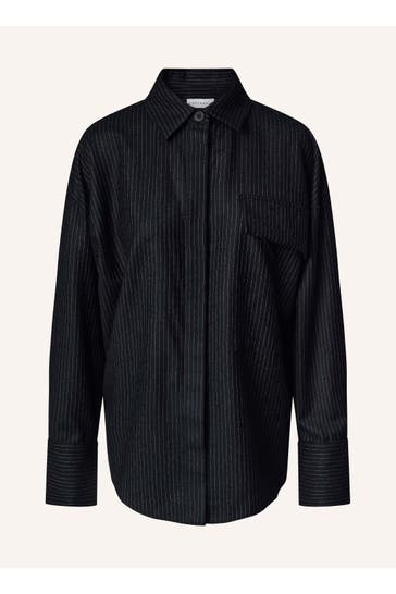 KIEFERMANN Blusenshirt Gabrina black pinstripe