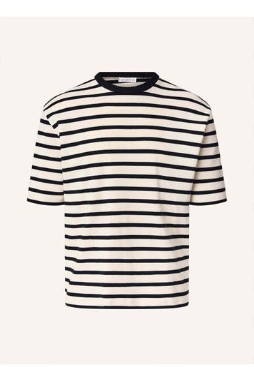KIEFERMANN Modernes Streifen-T-Shirt aus kompakter Baumwolle Bernodino