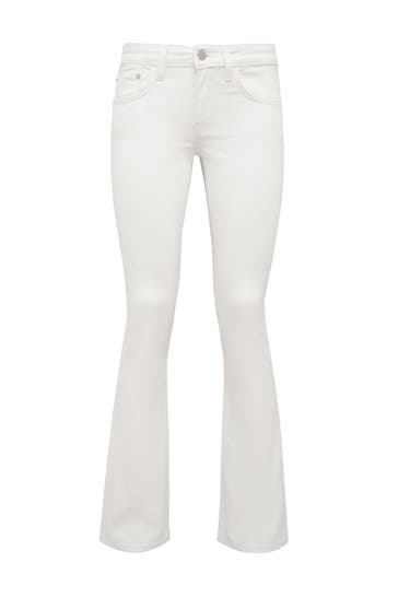 MAVI Jeans BELLA MID-RISE White STR Flared