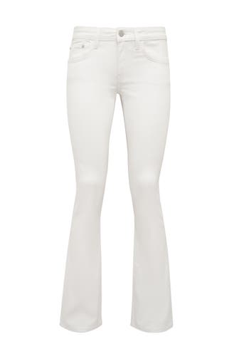 MAVI Jeans BELLA MID-RISE White STR Flared