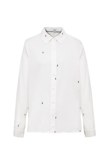 MAVI Blusenshirt LONG SLEEVE WOVEN SHIRT Cat All Over Print
