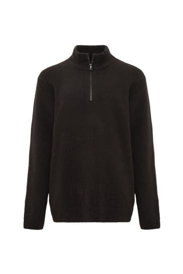 MAVI Sweatshirt HALF ZIP SWEATER Ganache