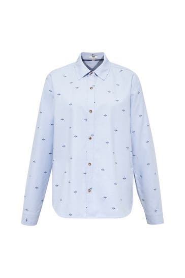 MAVI Blusenshirt WOVEN SHIRT Blue Printed