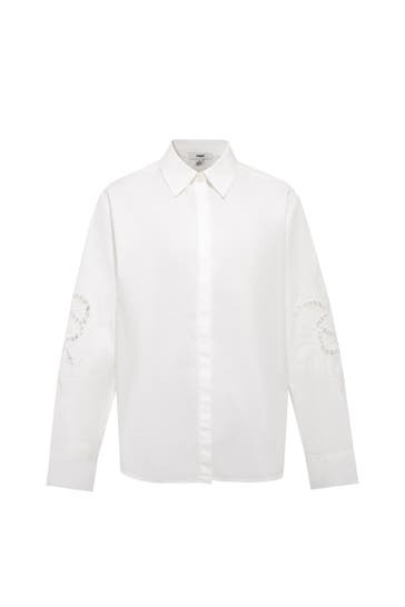 MAVI Blusenshirt LONG SLEEVE WOVEN SHIRT Antique White