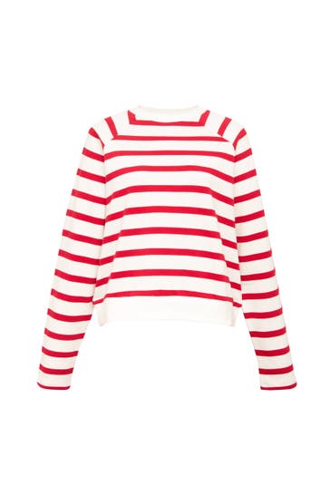 MAVI Sweatshirt CREW NECK SWEATSHIRT Red Striped