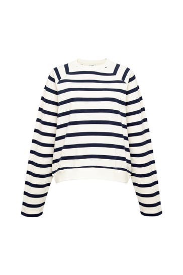 MAVI Sweatshirt CREW NECK SWEATSHIRT Black Irish Stripe