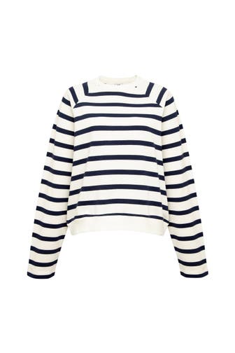 MAVI Sweatshirt CREW NECK SWEATSHIRT Black Irish Stripe