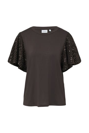 COMMA, T-Shirt 8940_braun