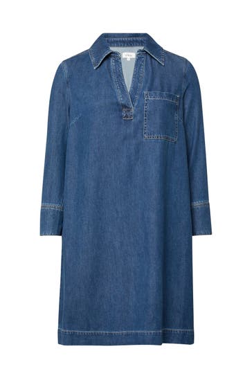 S.OLIVER Midikleid 56Y1_blau