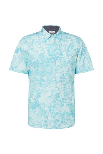 S.OLIVER Kurzarmhemd 66A3_türkis Slim Fit