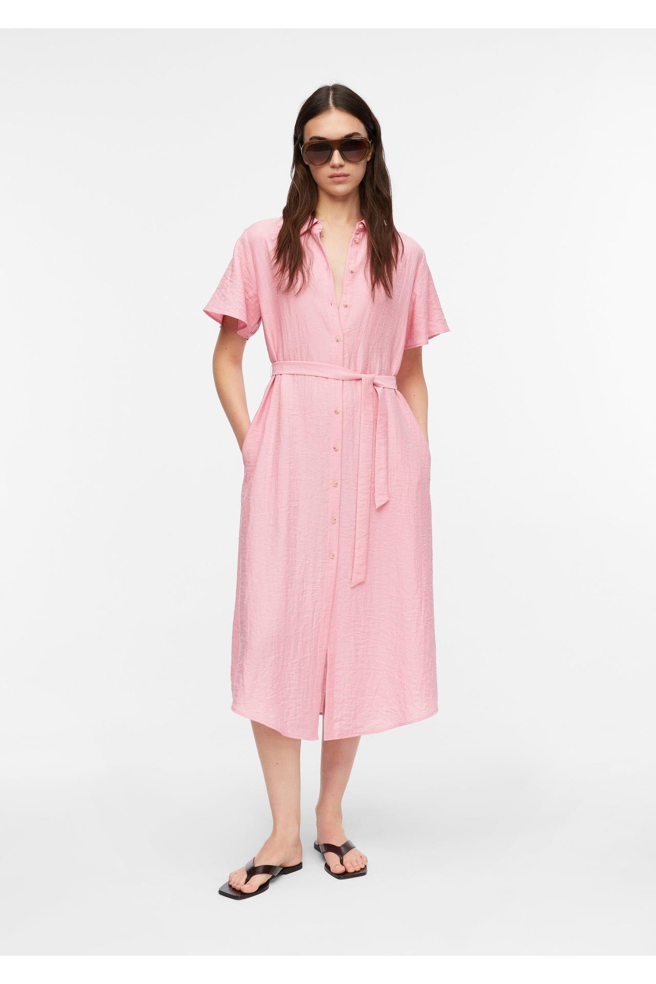 COMMA, Midikleid 4180_rosa, Bild 1